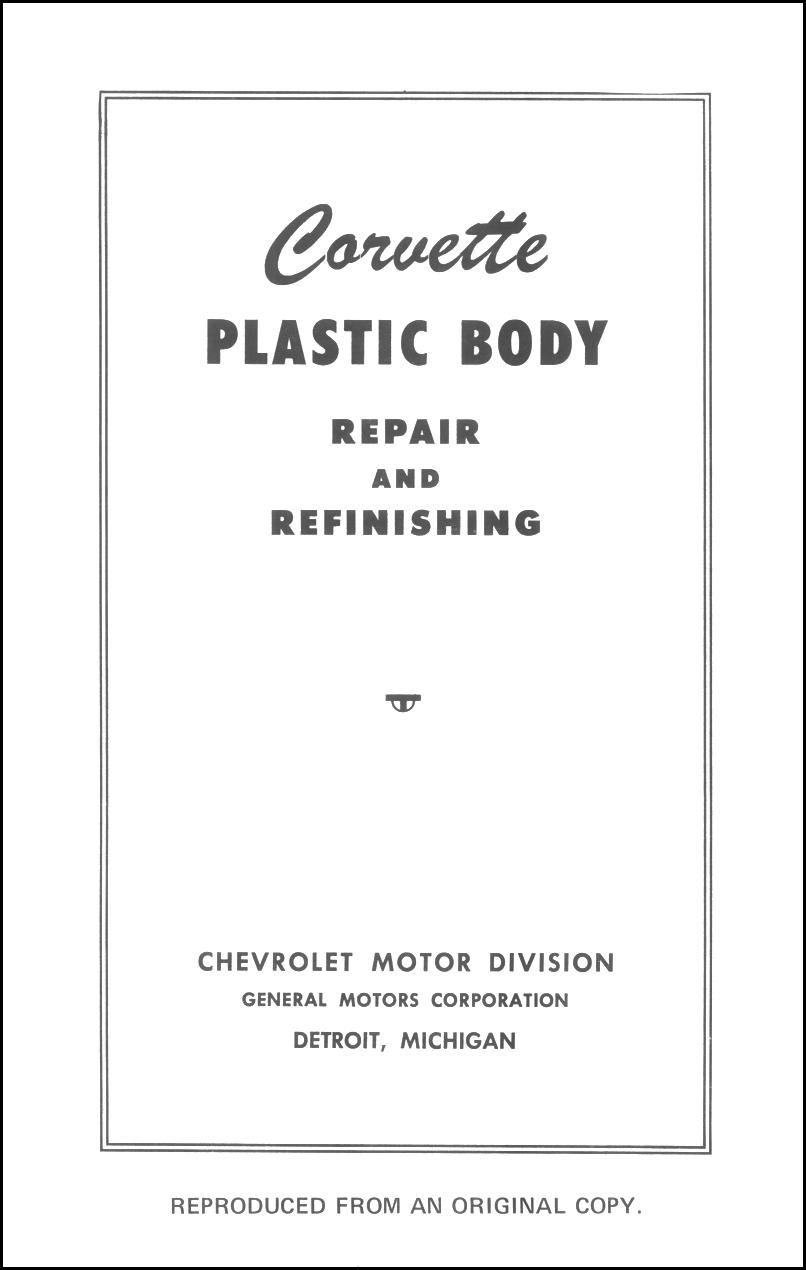 (image for) Corvette Plastic Body Repair and Refinishing